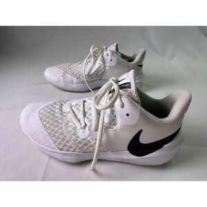 Nike Zoom Hyperspeed Court Women's Size 6 White Black Volleyball Shoes Sneakers
